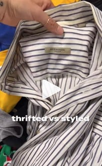 A picture of a striped blouse