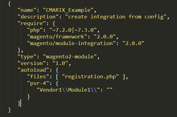 Add your module's composer.json file.