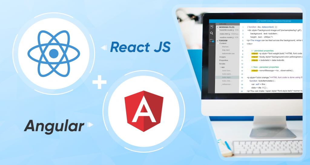 React with Angular