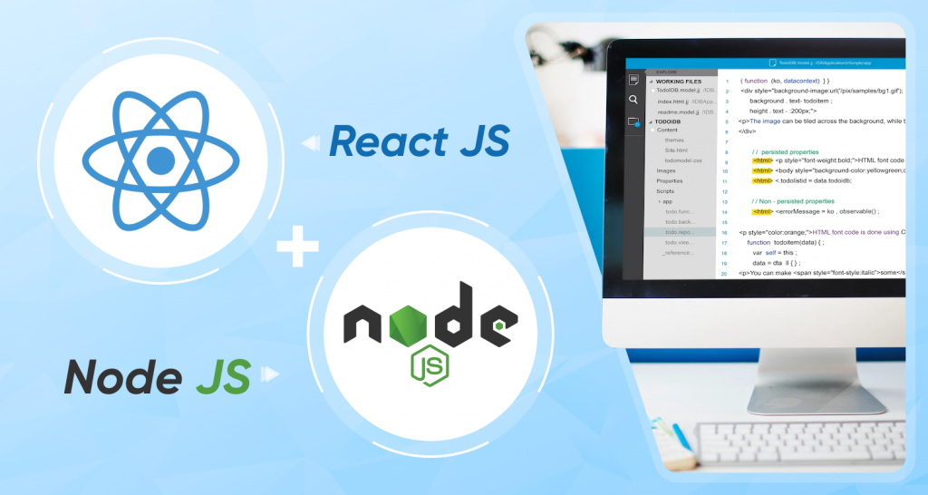 React with Node